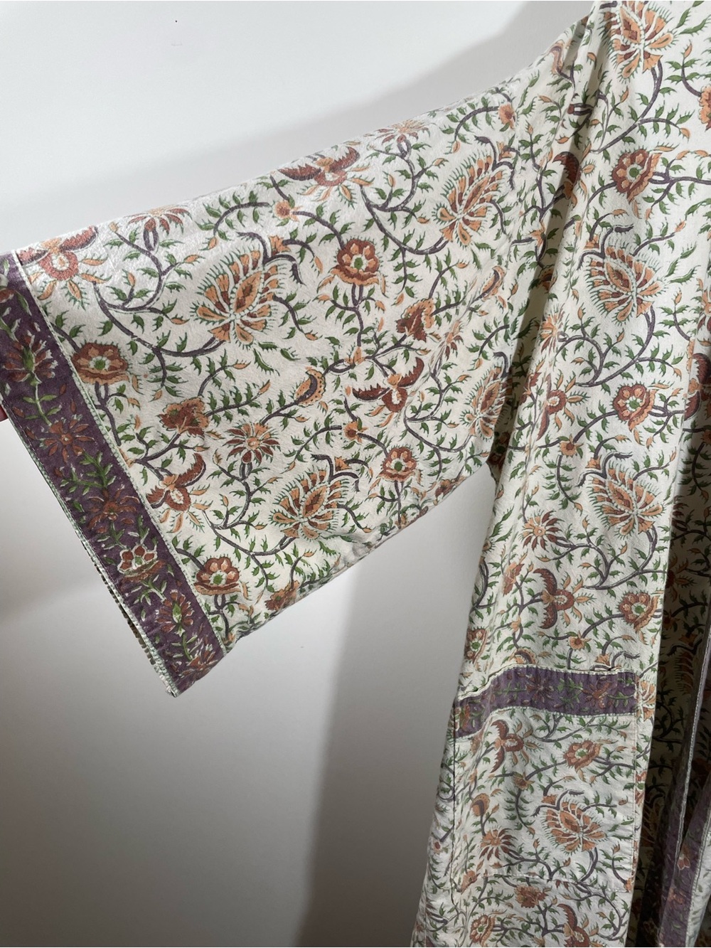 100% cotton kimono robe with belt XL - Picture 3 of 6
